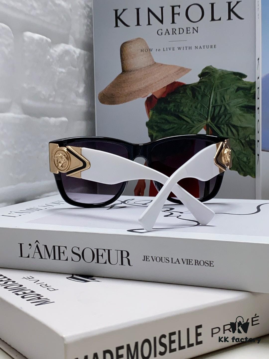 Versace 2024 Latest Hit Fashion Human Head Sunglasses, Trendy Oversized Retro Sun Glasses for Men and Women, Unisex Eyewear