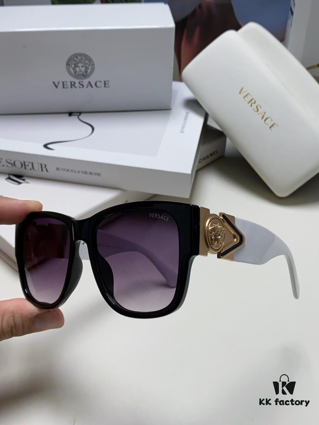 Versace 2024 Latest Hit Fashion Human Head Sunglasses, Trendy Oversized Retro Sun Glasses for Men and Women, Unisex Eyewear