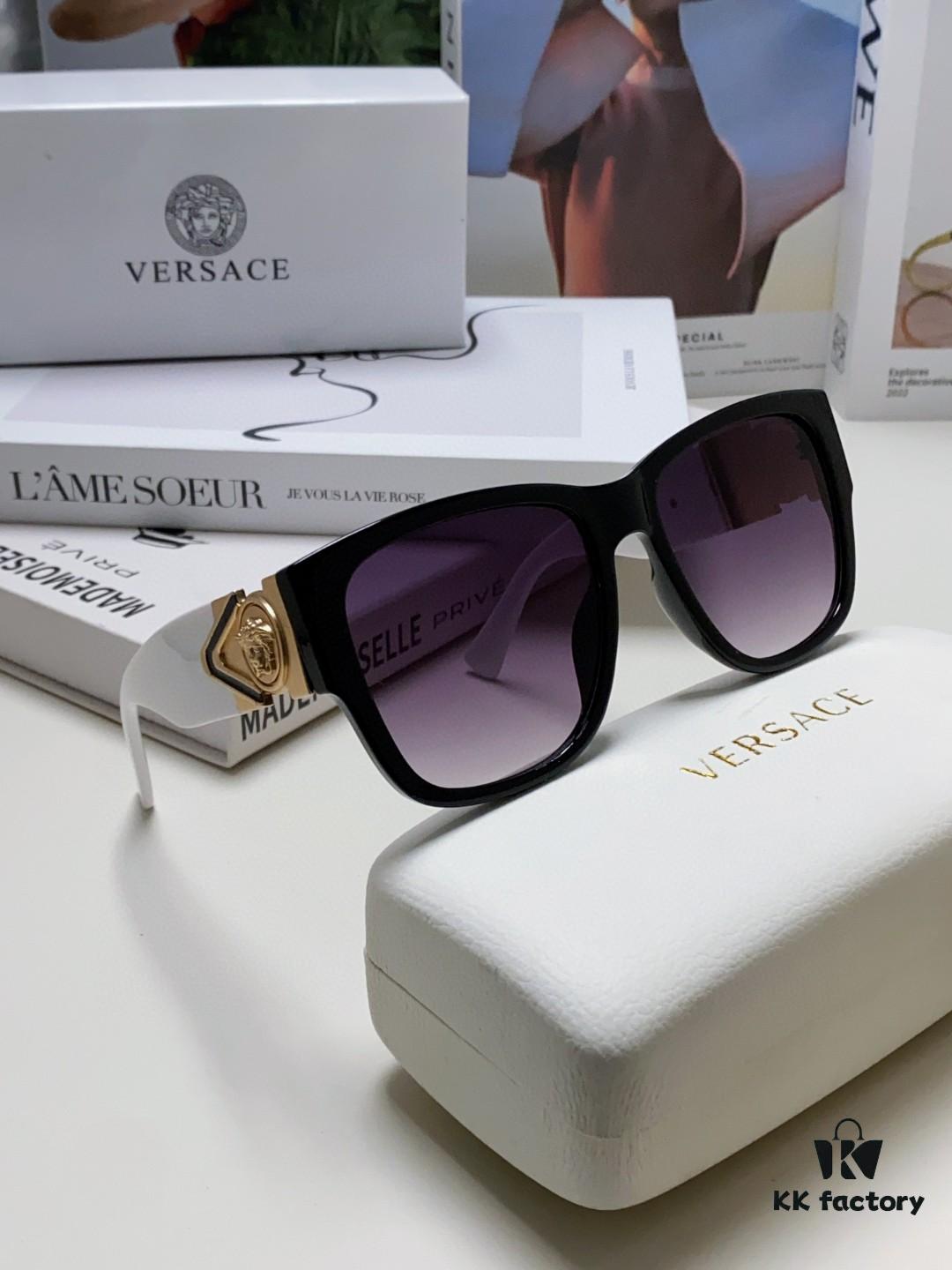 Versace 2024 Latest Hit Fashion Human Head Sunglasses, Trendy Oversized Retro Sun Glasses for Men and Women, Unisex Eyewear