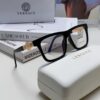 Versace 2024 New Engraved Eyeglass Frame, Unisex Black Thick Acetate Myopia Frame, Fashionable Eyewear Sunglasses
