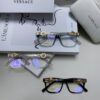 Versace 2024 New Engraved Eyeglass Frame, Unisex Black Thick Acetate Myopia Frame, Fashionable Eyewear Sunglasses