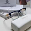 Versace 2024 New Engraved Eyeglass Frame Unisex Black Thick Acetate Myopia Frame Trendy Brand Optical Glasses Sunglasses