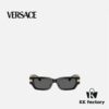 VERSACE/Verace 2024 New Classic Top Sunglasses, Rectangular Color-Block Street-Chic Unisex Eyewear 0VE4465F