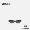 VERSACE 2024 New Classic Top Sunglasses, Rectangular Color-Block Street-Chic Unisex Eyewear
