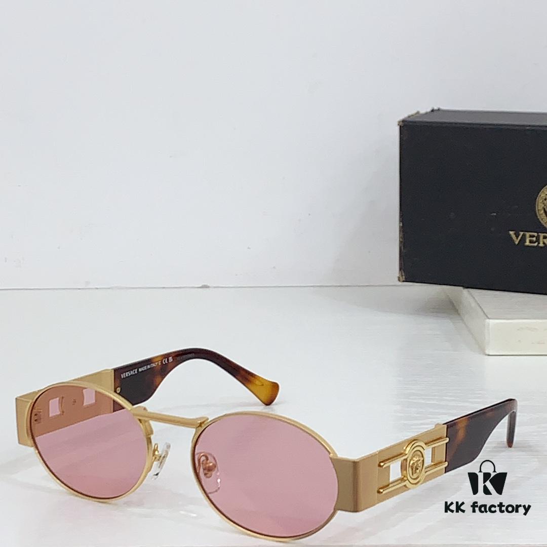 150 Frosted High-Quality Versace VE2264 Details Ins Popular Sunglasses