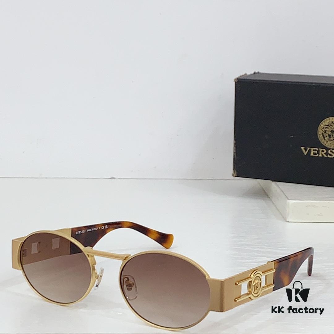 150 Frosted High-Quality Versace VE2264 Details Ins Popular Sunglasses