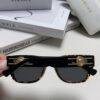 Versace Unisex Retro Stylish Narrow Frame Black Sunglasses with White Frame High-End Fashion