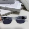 Versace Unisex Retro Stylish Narrow Frame Black Sunglasses with White Frame High-End Sun Glasses