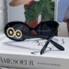 VERSACE Versace 2024 Latest Model C Unisex European and American Style High-End Round Frame Retro Casual Sunglasses, Celebrity-Inspired Carved Sun Protection Shades