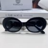 VERSACE Versace 2024 Latest Model C Unisex European and American Style High-End Round Frame Retro Casual Sunglasses, Celebrity-Inspired Carved Sun Protection Shades