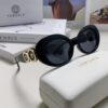 VERSACE Versace 2024 Latest Model C Unisex European and American Style High-End Round Frame Retro Casual Sunglasses, Celebrity-Inspired Carved Sun Protection Shades