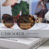 VERSACE Versace 2024 Latest Model C Style European and American High-End Unisex Round Frame Retro Casual Sunglasses, Celebrity-Inspired Carved Sun Protection Glasses