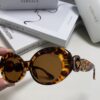 VERSACE Versace 2024 Latest Model C Style European and American High-End Unisex Round Frame Retro Casual Sunglasses, Celebrity-Inspired Carved Sun Protection Glasses