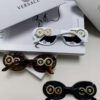 VERSACE Versace 2024 Latest Model C Style European and American High-End Unisex Round Frame Retro Casual Sunglasses, Celebrity-Inspired Carved Sun Protection Glasses