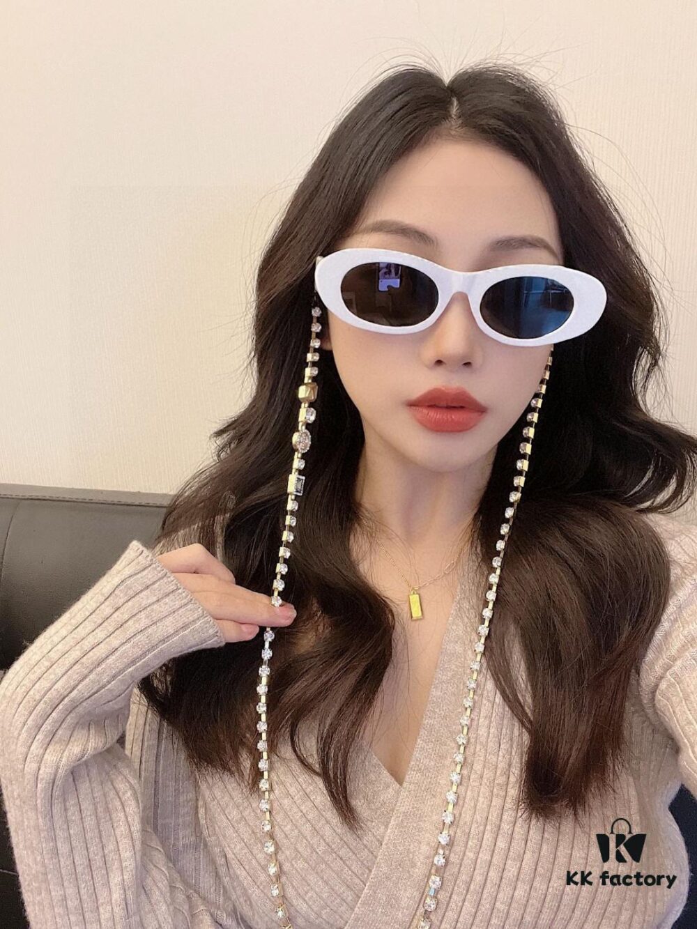 VERSACE Versace 2024 Latest Model C Style European and American High-End Unisex Round Frame Retro Casual Sunglasses, Celebrity-Inspired Carved Sun Protection Shades