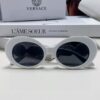 VERSACE Versace 2024 Latest Model C Style European and American High-End Unisex Round Frame Retro Casual Sunglasses, Celebrity-Inspired Carved Sun Protection Shades
