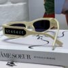 Versace 2014 New Arrival Small Frame Sunglasses for Women, Stylish Letter Design Unisex Square Sunglasses, Retro-Style Men's and Women's Eyewear
