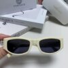Versace 2014 New Arrival Small Frame Sunglasses for Women, Stylish Letter Design Unisex Square Sunglasses, Retro-Style Men's and Women's Eyewear