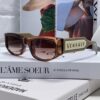 Versace 2014 New Small Frame Sunglasses for Women, Stylish Lettered Sunglasses, Square Frame Unisex Retro Sunglasses for Men and Women