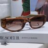 Versace 2014 New Small Frame Sunglasses for Women, Stylish Lettered Sunglasses, Square Frame Unisex Retro Sunglasses for Men and Women