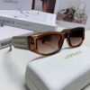 Versace 2014 New Small Frame Sunglasses for Women, Stylish Lettered Sunglasses, Square Frame Unisex Retro Sunglasses for Men and Women
