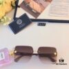 Versac 2024 New Arrival Frameless Cutout Human Head Shape Luxury Style Women's Sunglasses Fashion Trendy Influencer Sun Glasses