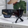 Versace 2024 New Arrival European and American Style Oversized Square Frame Sunglasses for Women with Round Face, Fashion Unisex Sunglasses