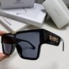 Versace 2024 New Arrival European and American Style Oversized Square Frame Sunglasses for Women with Round Face, Fashion Unisex Sunglasses