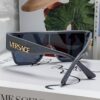 Versace 2024 New Arrival European and American Style Oversized Square Frame Sunglasses for Women with Round Face, Fashion Unisex Eyewear