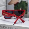Versace 2024 New Arrival European and American Style Oversized Square Frame Sunglasses for Women with Round Face, Fashion Unisex Sunglasses