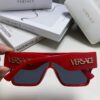 Versace 2024 New Arrival European and American Style Oversized Square Frame Sunglasses for Women with Round Face, Fashion Unisex Sunglasses