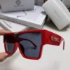 Versace 2024 New Arrival European and American Style Oversized Square Frame Sunglasses for Women with Round Face, Fashion Unisex Sunglasses