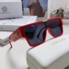 Versace 2024 New Arrival European and American Style Oversized Square Frame Sunglasses for Women with Round Face, Fashion Unisex Sunglasses
