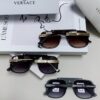 VERSACE Vintage-Style Sunglasses with Metal Decorations and Medusa Logo, Fashion Unisex Sun Glasses for Street Photography