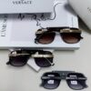 VERSACE Vintage-Style Sunglasses with Metal Decoration, Retro Unisex Sun Glasses Featuring Medusa Logo for Street Photography