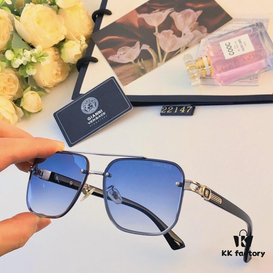 Versace New Unisex Sunglasses, Fashionable and Trendy Casual Shades for Travel and Leisure