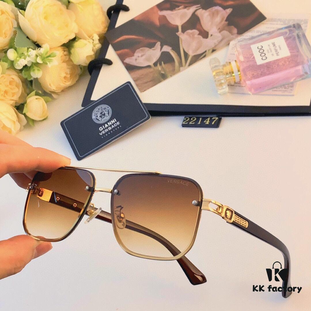 Versace New Unisex Sunglasses, Fashionable and Trendy Casual Shades for Travel and Leisure