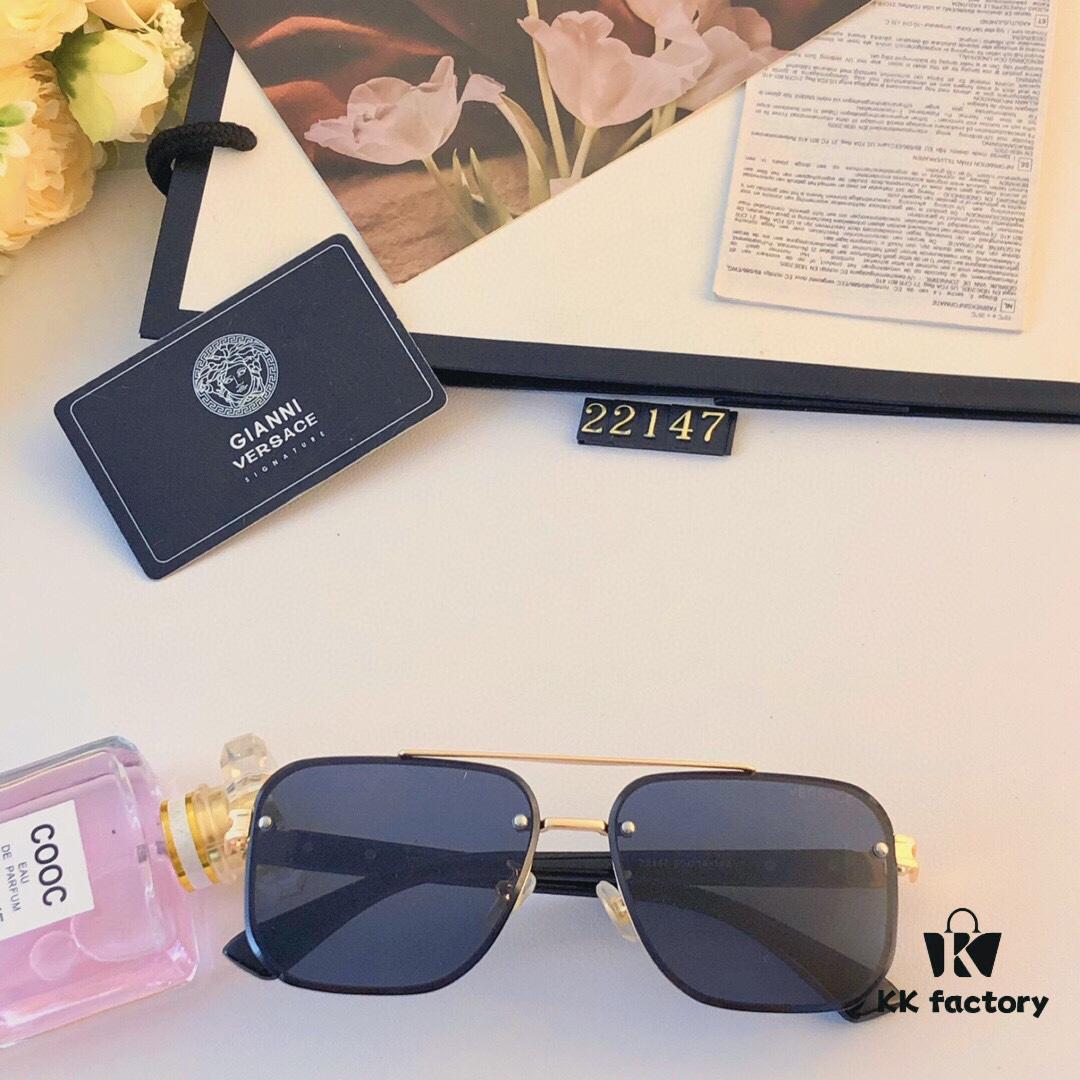 Versace New Unisex Sunglasses, Fashionable and Trendy Casual Shades for Travel and Leisure