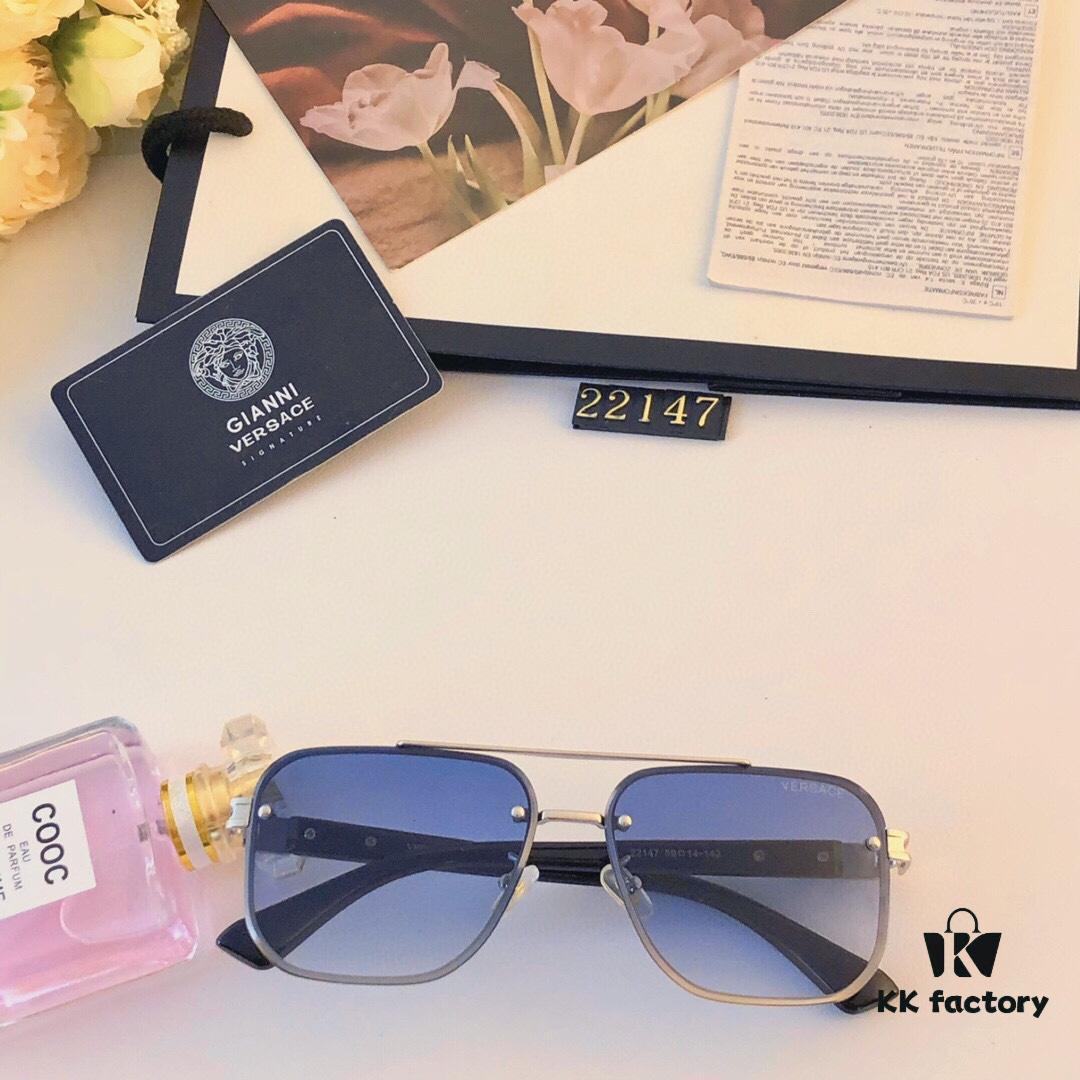 Versace New Unisex Sunglasses, Fashionable and Trendy Casual Shades for Travel and Leisure