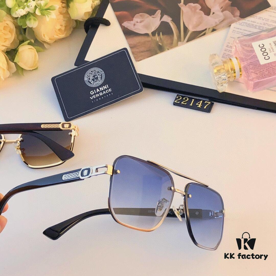 Versace New Unisex Sunglasses, Fashionable and Trendy Casual Shades for Travel and Leisure