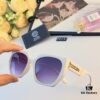 Versace Retro Polygonal New Instagram Style Trendy Sunglasses for Women, Round Face, Influencer Couple Street Snap Shades
