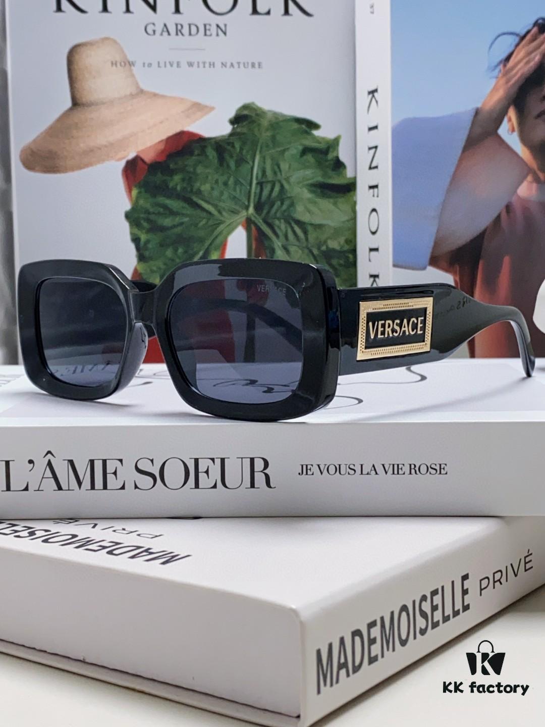 VERSACE Versace Fashion Sunglasses with Polarized Lens, Unisex European and American Style Sun Glasses for Face-Shape Enhancement