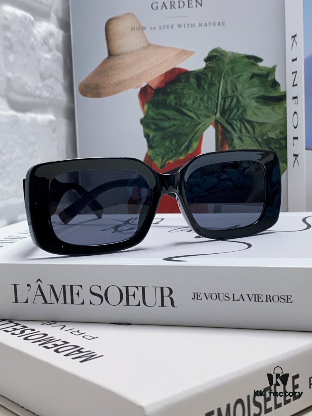 VERSACE Versace Fashion Sunglasses with Polarized Lens, Unisex European and American Style Sun Glasses for Face-Shape Enhancement