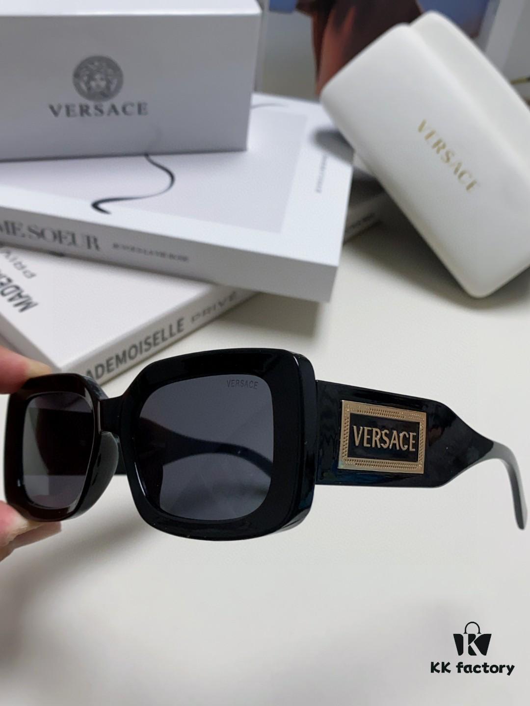 VERSACE Versace Fashion Sunglasses with Polarized Lens, Unisex European and American Style Sun Glasses for Face-Shape Enhancement