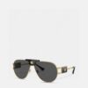 VERSACE Versace Fashion Sunglasses in European and American Style, Unisex Polarized Sunglasses, Men's Sun Protection Glasses, Stylish Eyewear to Complement Facial Features