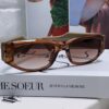 Versace 2014 New Small Frame Sunglasses for Women, Luxury Letter Design Unisex Square Sunglasses, Stylish Retro Glasses for Men and Women