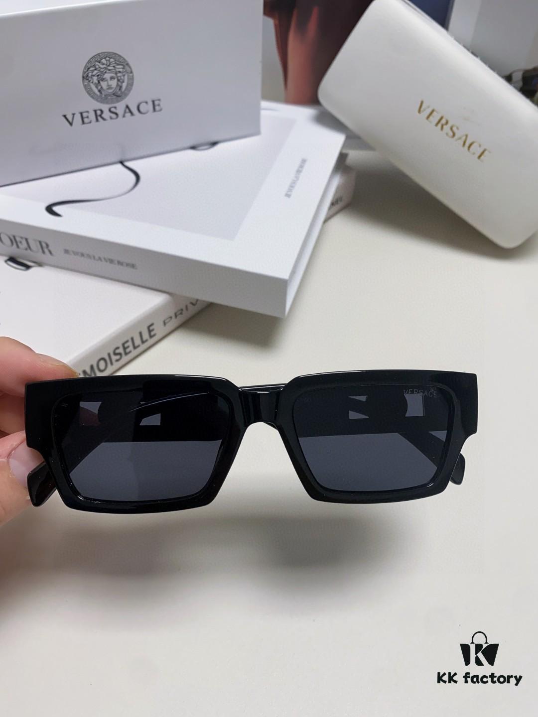 Versace 2024 New Arrival Trendy Sunglasses for Women, High-End Instagram-Worthy Unisex Cool Streetwear Hip-Hop Style Sunglasses for Men and Women, Couple's Eyewear