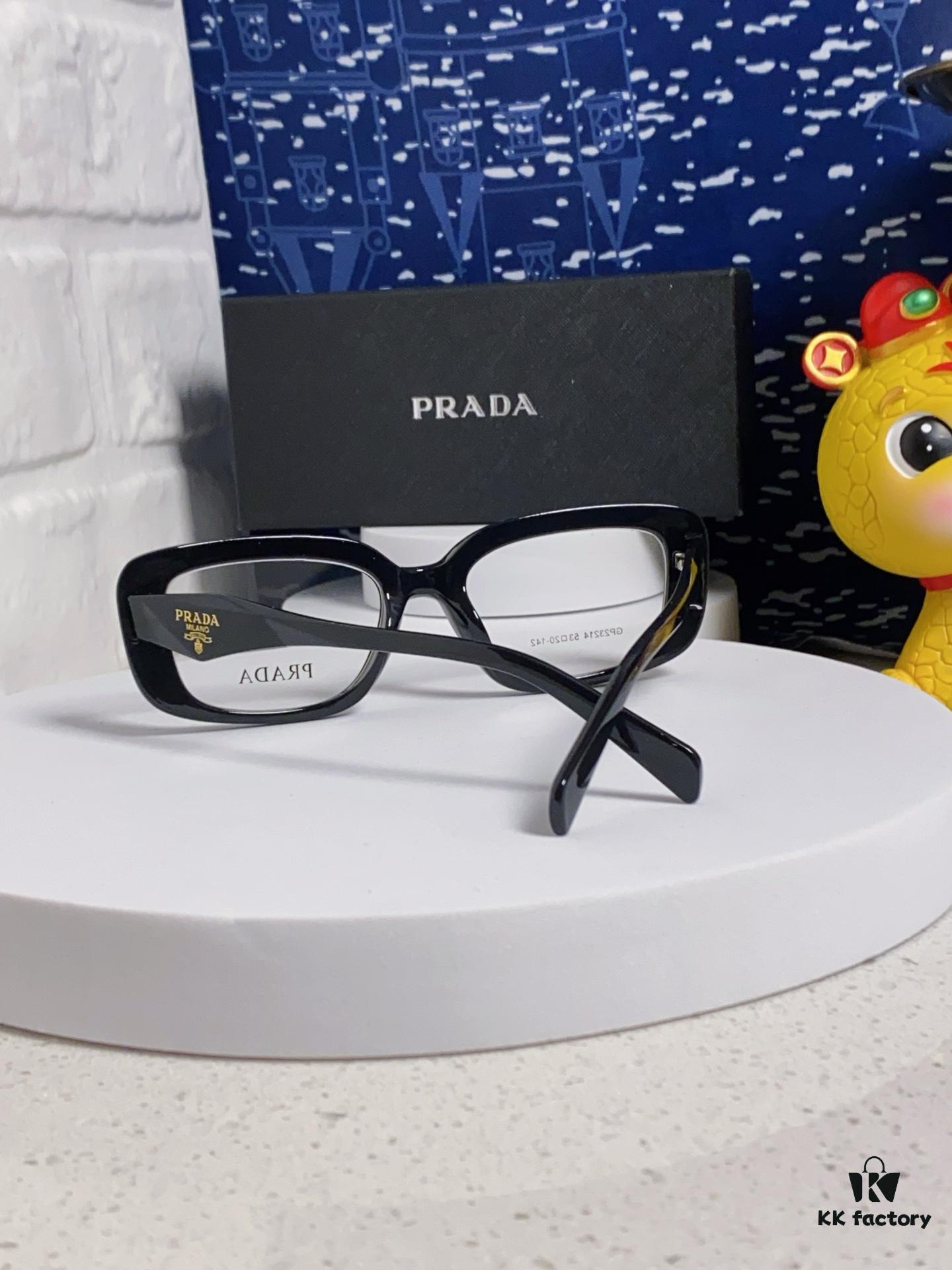 PRADA 2025 New Arrival Eyeglass Frame, Retro Full-Rim Square Unisex Optical Frames, Essential Everyday Glasses