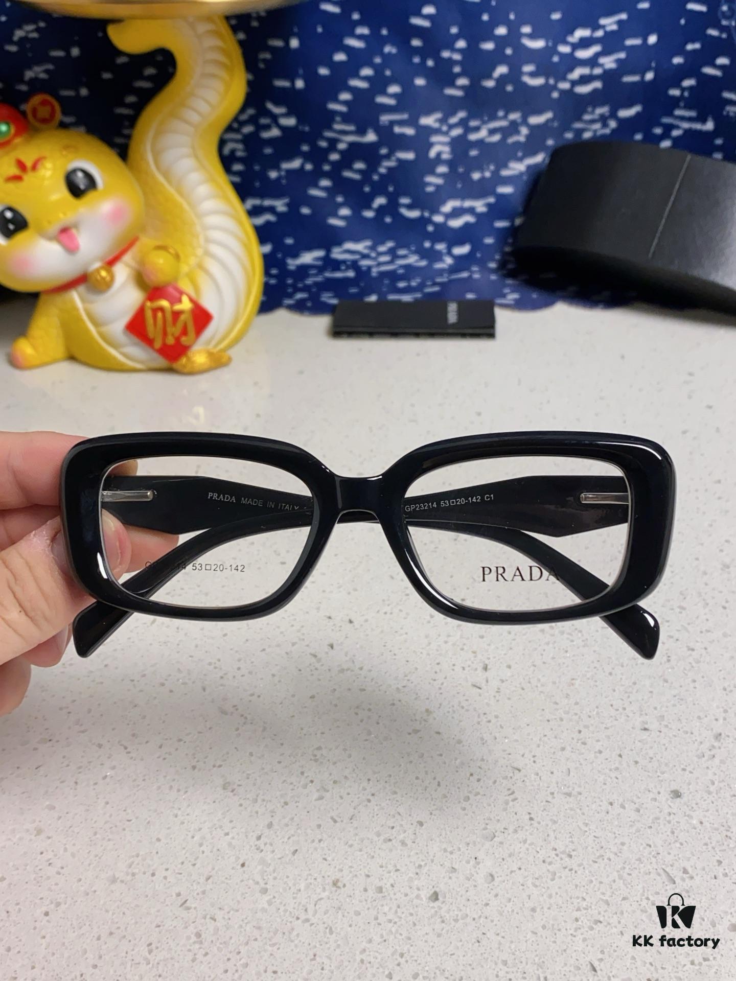 PRADA 2025 New Arrival Eyeglass Frame, Retro Full-Rim Square Unisex Optical Frames, Essential Everyday Glasses