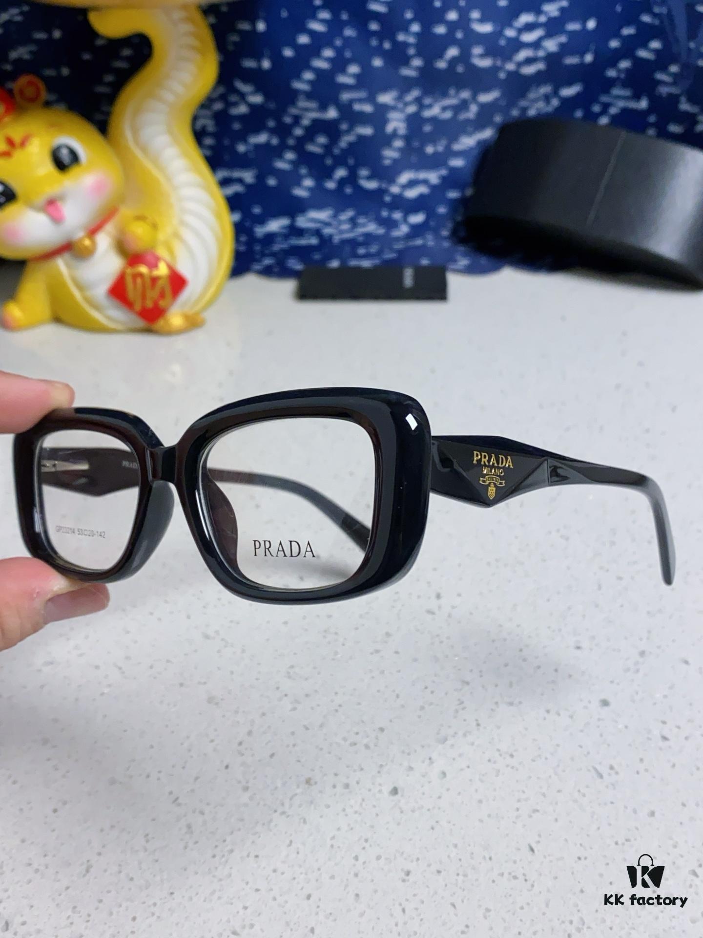 PRADA 2025 New Arrival Eyeglass Frame, Retro Full-Rim Square Unisex Optical Frames, Essential Everyday Glasses